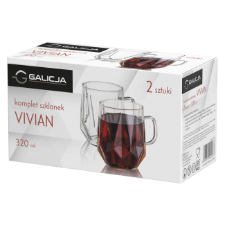 Komplet szklanek VIVIAN 320ml 2 sztuki 22167