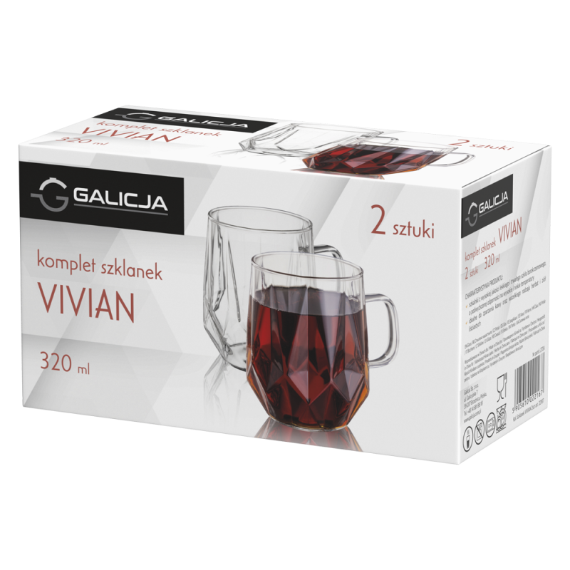 Komplet szklanek VIVIAN 320ml 2 sztuki 22167