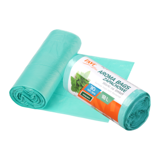 Worki na śmieci Aroma Bags wiązane Miętowe 18 L, 30 szt. 00750
