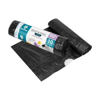 GRATKA Worki na śmieci z taśmą 60 L, 10 szt. 00792