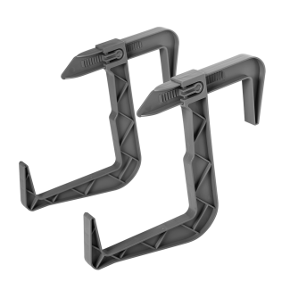 Komplet uchwytów do doniczki balkonowej 2 sztuki 23834 szary