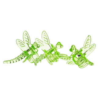 Klipsy do storczyka 4 sztuki 25110 zielony