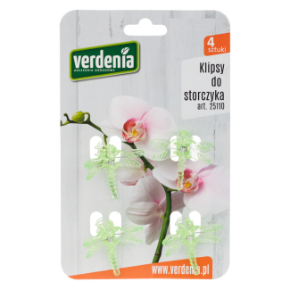 Klipsy do storczyka 4 sztuki 25110 zielony