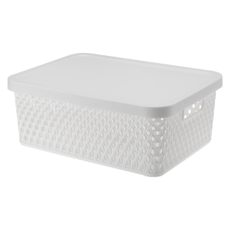 Koszyk z pokrywą ORION 12l 03074 biały