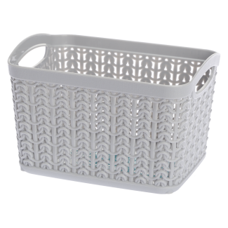 Koszyk prostokątny S WILLOW 1,5l 22784 szary jasny