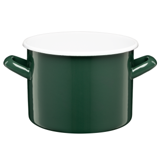 Garnek emaliowany gładki GORDON 18cm/3,4l 29304 zielony