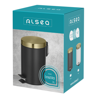 Kosz łazienkowy na śmieci okrągły INSTILO 3l 26800 (int) biały