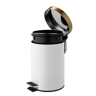 Kosz łazienkowy na śmieci okrągły INSTILO 3l 26800 (int) biały