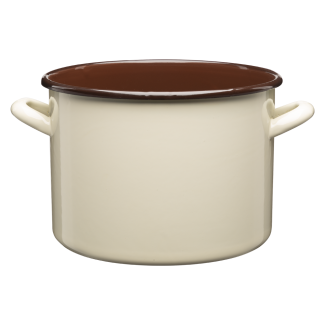 Garnek emaliowany gładki GORDON 22cm/6l 29310 krem