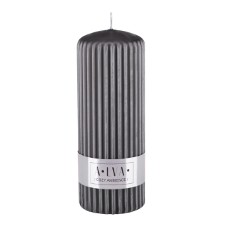 Świeca ryflowana ALVA 60/150 72010 karmelowy