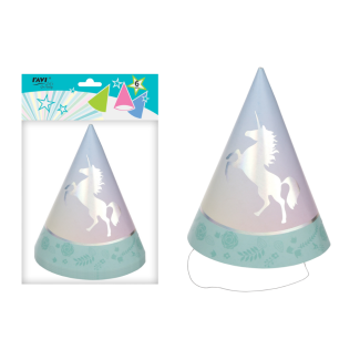 LGP Czapeczki papierowe UNICORN 6 szt. 22101