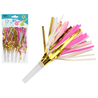 LGP Gwizdki papierowe GOLD AND PINK 6szt. 12186