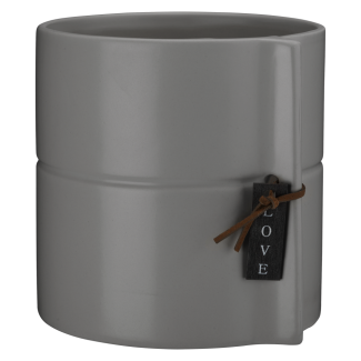 Osłonka ceramiczna ELIZA 13cm 24913 szary