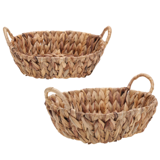 Koszyk z hiacyntu wodnego (owalny) 30x23xH8 cm 91868