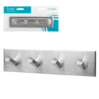 Wieszak samoprzylepny prostokątny TIMO 4 6445 