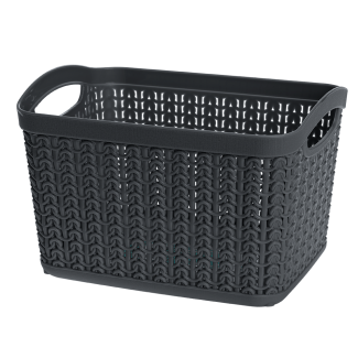 Koszyk prostokątny M WILLOW 3,3l 22789 grafit