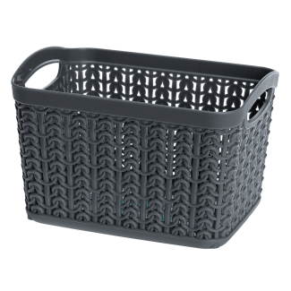 Koszyk prostokątny S WILLOW 1,5l 22784 grafit