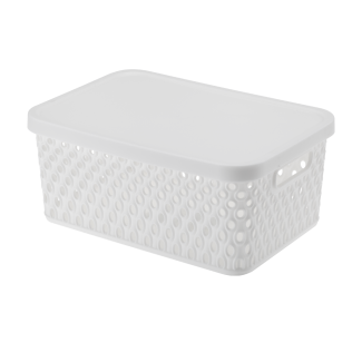 Koszyk z pokrywą ORION 4,5l 03043 biały