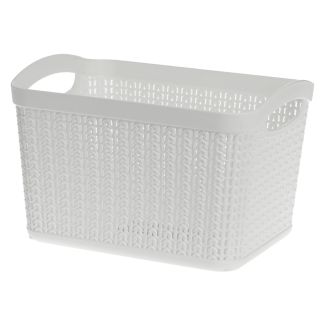 Koszyk prostokątny M WILLOW 3,3l 22789 biały
