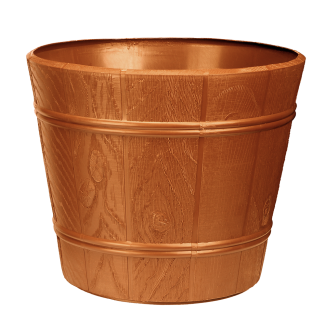 Doniczka DREWNOPODOBNA 2 22cm 7208 terakota