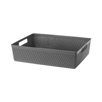 Koszyk LUIS 32,5x25x8,8cm 29653 szary ciemny