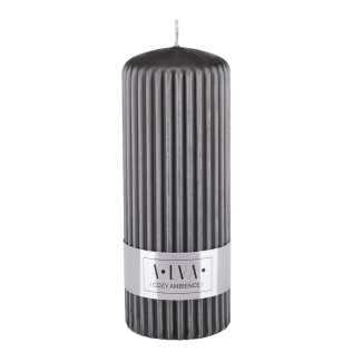 Świeca ryflowana ALVA 60/150 72010 antracytowy