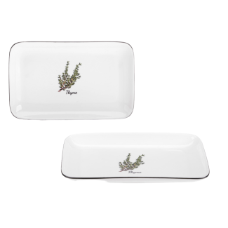 Półmisek PROWANSJA 20cm z porcelany New Bone 81480 wz. Thyme