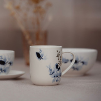 Kubek MISTY BLUE 360 ml z porcelany New Bone 91439