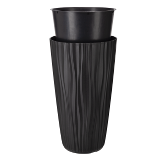 Doniczka wysoka SAHARA 35x60cm 07737 antracyt