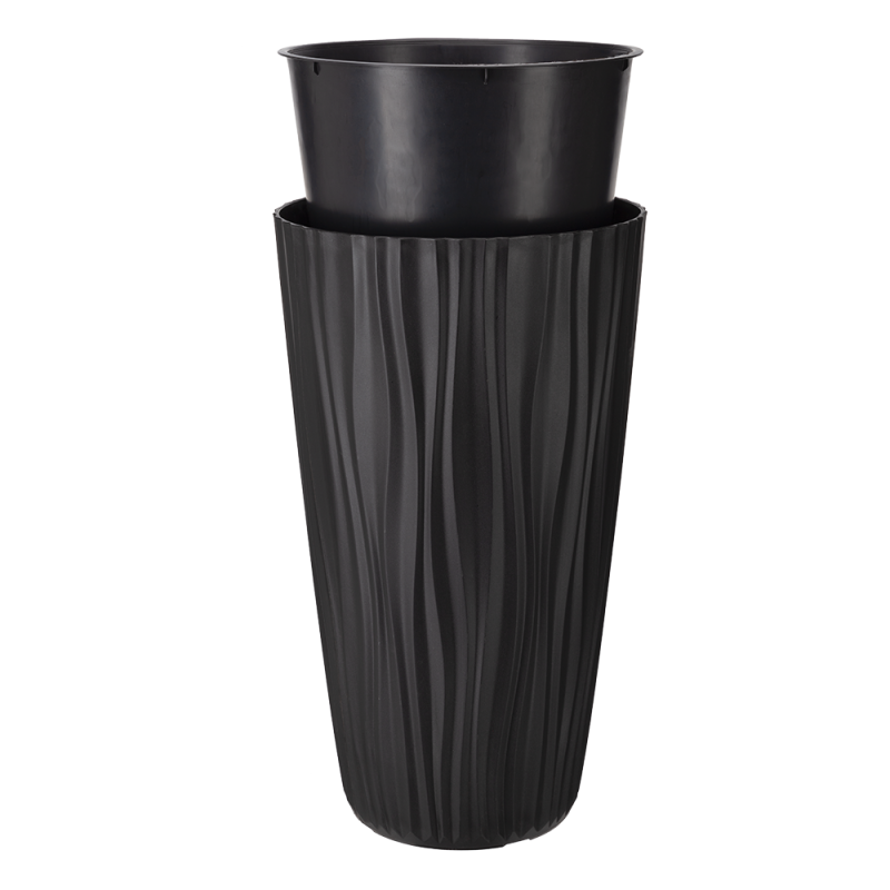 Doniczka wysoka SAHARA 35x60cm 07737 antracyt