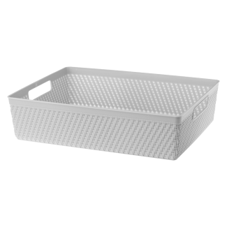 Koszyk LUIS 32,5x25x8,8cm 29653 szary jasny