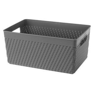 Koszyk LUIS 25,5x17x12cm 29656 szary ciemny