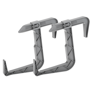 Komplet uchwytów do doniczki balkonowej RATTAN 2 sztuki 23837 szary