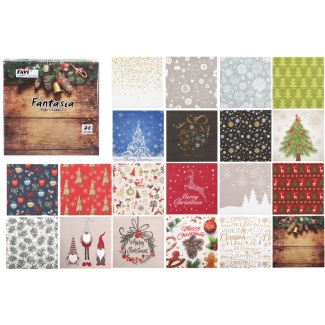 Serwetki FANTASIA 33x33 cm 20 szt. Christmas collection 30303 wz.20