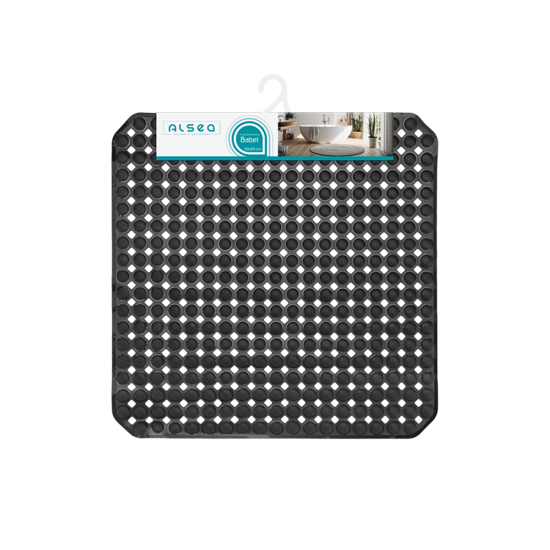 Mata łazienkowa BABEL 53x53cm 29067 czarny