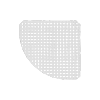 Mata łazienkowa narożna BABEL 53x53cm 29074 biały