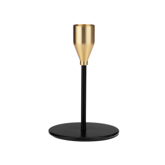 Świecznik metalowy Elegant Black 12 cm, 32105
