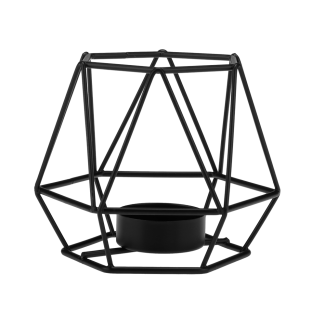 Świecznik metalowy geometryczny 9 cm, 32110