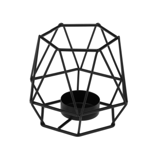 Świecznik metalowy geometryczny 9 cm, 32110