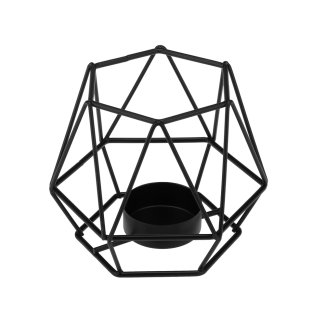 Świecznik metalowy geometryczny 9 cm, 32110