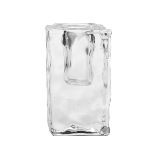 Świecznik szklany ICE CUBE 7,5cm, 91455