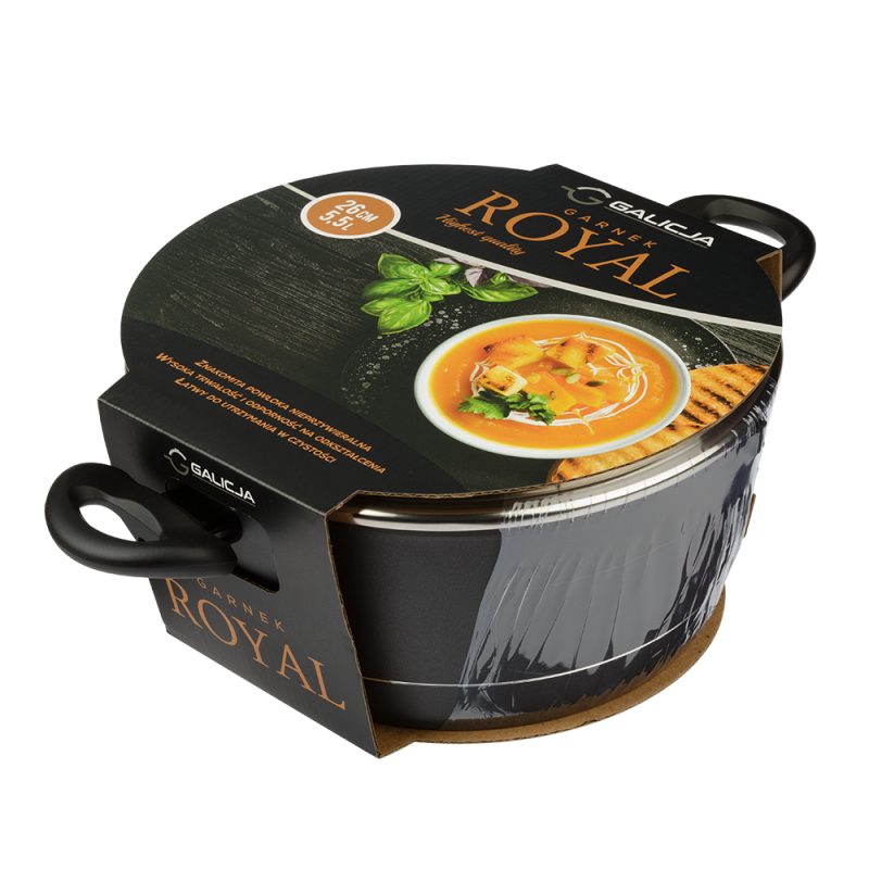 Garnek z pokrywą ROYAL 26cm/5,5l 8788