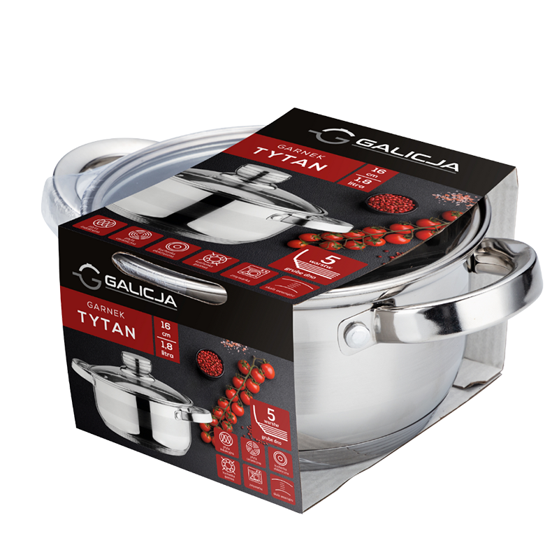 Garnek TYTAN 16cm/1,8l 19785