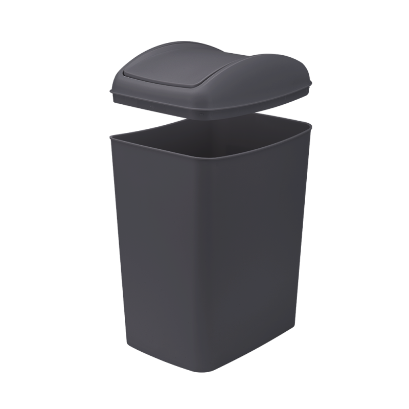 Kosz uchylny SLIM 10l 28318 antracyt