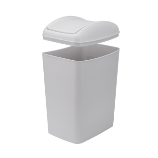 Kosz uchylny SLIM 10l 28318 szary