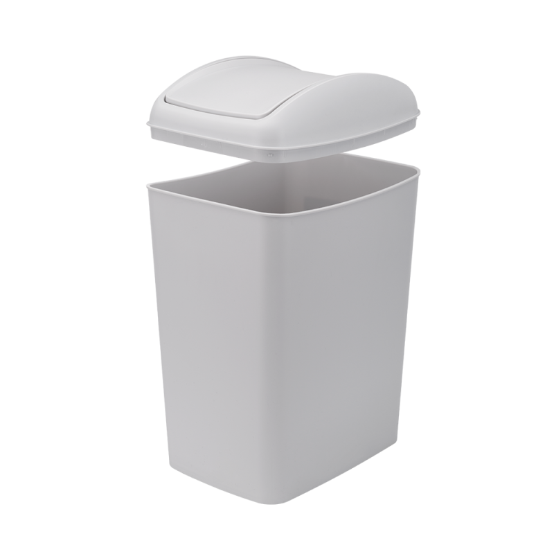 Kosz uchylny SLIM 10l 28318 szary