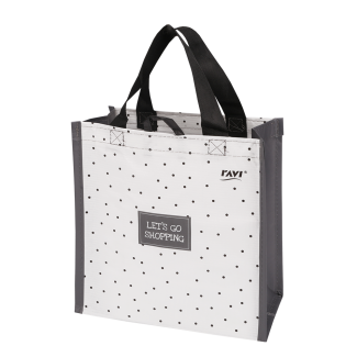 Torba na zakupy DOTTIES 26x15x27 cm 10106 WHITE