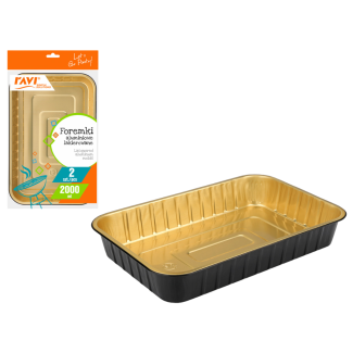 NJ Foremki aluminiowe lakierowane 2000 ml  2 szt.  00198