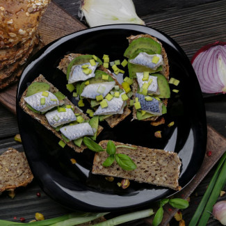 Talerz deserowy QUADRO BLACK 21,5cm 28406