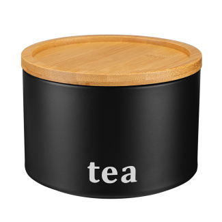 Pojemnik metalowy SILVANO CZARNY 29695 tea